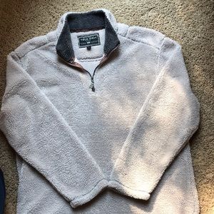 True Grit Fluffy Gray/Beige Pull Over. XXL